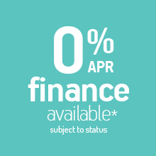 0% finance available* - subject to status